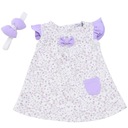 КОМПЛЕКТ ПЛАТЬЯ-ТРАПЕЦИЯ С ПОЛОТКОМ И БАНТОМ R 86