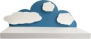 Полка для детской комнаты Hidden Frame Blue Cloud 60х24,5 см