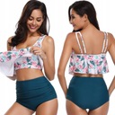 ЖЕНСКИЙ КУПАЛЬНЫЙ КОСТЮМ ИЗ ДВУХ ЧАСТЕЙ С ВЫСОКОЙ ПОСАДКОЙ, РАЗНОЦВЕТНЫЙ M