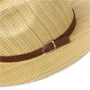 Мужская и женская натуральная воздушная соломенная шляпа-панама Гавана на лето