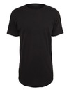 мужская черная футболка черная длинная футболка Urban