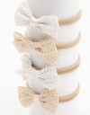 Набор из 4 PCS Band Band Boho Bows Lace - Крещение