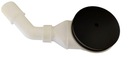 SANIT ЧЕРНЫЙ СИФОН ДЛЯ ДУША МАТОВЫЙ 823/90W
