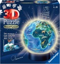 PUZZLE 3D LED GLOBUS ŚWIAT UKŁADANKA PUZZLE PRZESTRZENNE 3D