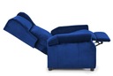 AGUSTIN Кресло для сна с откидной спинкой, темно-синий велюр