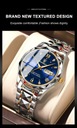 Luxusné pánske vodotesné svetelné kremenné hodinky z nerezovej ocele Strojček quartzový