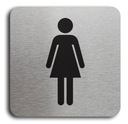 Tabliczka WC DAMSKA 10x10 cm