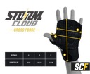 StormCloud rukavice Crossfit CG-1 otvorené rukavice koža čierna Zbierka CrossForge