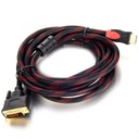 = SUPER KABEL ADAPTER HDMI DVI 1.5m DVI-D FULL HD Złącze 1 Męska