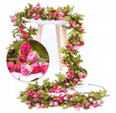 GIRLANDA GL2 kwiaty róże sztuczne kwiatowa na ślub bluszcz wisząca zwis