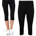 ЛЕГГИНГИ ЖЕНСКИЕ 3/4 МОДАЛ черные XL/XXL