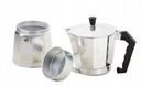 KAWIARKA ALUMINIOWA 450 ML KUCHENKA GAZOWA, ELEKTRYCZNA 1 RAZ - 9 FILIŻANEK