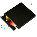 JEDNOTKA CD-R/DVD-ROM/RW EXTERNÝ USB REKORDÉR CD PRENOSNÝ PREHRÁVAČ Hmotnosť (s balením) 0.4 kg