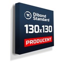 Kaseton reklamowy LED Dibond STANDARD 130x130cm