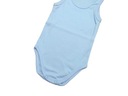 Body niemowlęce na ramiączkach kolor niebieski 62 Liczba sztuk w ofercie 1 szt.