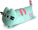 ПЛЮШЕВЫЙ ШКОЛЬНЫЙ пенал TUBE CAT PUSHEEN MAJEWSKI MINT