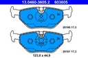 Колодки ATE Power Disc P+T BMW 3 E36, E46, Z3 E36, Z4 E85 286/280 мм