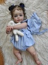 Reborn Baby Silicone bábika 55cm Látkové telo Stav balenia originálne