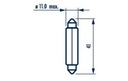 NARVA LUZ RURKOWA 12V 10W 11X41MM 10SZT (NO HAY ECE) 