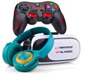 Комплект VR GLASSES + BLUETOOTH REMOTE с наушниками