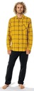 košeľa Rip Curl Checked In Flannel LS - Mustard Dominujúci materiál bavlna
