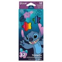 КАРАНДАШНЫЕ МЕЛКИ DISNEY STITCH, треугольные, 12 цветов