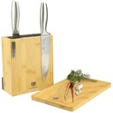 НАБОР БЛОКА НОЖЕЙ УНИВЕРСАЛЬНАЯ МАГНИТНАЯ ПОДСТАВКА С БАМБУКОВОЙ ДОСКОЙ