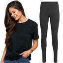 КОМПЛЕКТ ЖЕНСКИЕ ЛЕГИНГИ L/XL + ЖЕНСКАЯ ФУТБОЛКА L КОМПЛЕКТ ЧЕРНЫЙ MORAJ