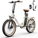 Складной электрический велосипед 48 В 250 Вт 17 Ач 20*3,0 шина BT APP