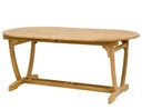 Стол из тикового дерева 180/230х100см овальный