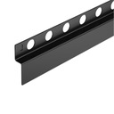 НАКЛОННАЯ ПОЛОСКА BALNEO ЛЕВАЯ 120см ЧЕРНАЯ НЕРЖАВЕЮЩАЯ СТАЛЬ