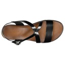 Dámske sandále pohodlné čierne na vyvýšenej podrážke Wojas veľ.39 Značka Wojas