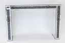 Nowoczesna szklana lustrzana konsola kryształki Szerokość mebla 120 cm