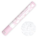 Трубка для стрельбы конфетти с лепестками белых роз, 40 см.