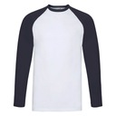 Длинно -зливый T -Frish Baseball Fruit White/Darkranate m