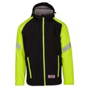 РАБОЧАЯ КУРТКА SOFTSHELL ЧЕРНО-ЖЕЛТАЯ ВНИМАНИЕ