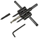 РЕГУЛИРУЕМАЯ КОРОНКА ДЛЯ ДЕРЕВА, ШТУКАТУРКИ, КАРТОНА 30-120 мм