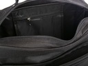Veľká látková pánska taška cez rameno pre prácu s rukoväťou látková vertikálna Dominujúca farba čierna