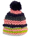 SZALEO толстая ШАПКА многоцветная POMPON cz2503-7