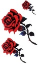 Моющаяся татуировка с красными розами и цветами Розы M82