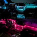 CABLE DE FIBRA ÓPTICA ILUMINACIÓN PARA COCHE AUTO CABINAS BRIDA 6M RGB + APLIKACJA 