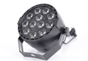 Reflektor LED PAR 12x 1W RGBW DMX mocny kompaktowy