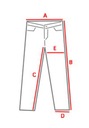 DESIGUAL dámske nohavice príležitostné veľ. 38 (M) Dominujúca farba červená
