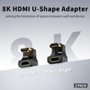 Adapter HDMI 180 stopni i adapter 270 stopni HDMI2.1, adapter HDMI 8K w ksz Kod producenta HPxPtDdcQeB0326