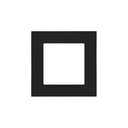 SIMON 55 RAMKA POJEDYNCZA 1-KROTNA LINE CZARNY MAT