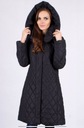 PŁASZCZ DAMSKI CZARNY z KAPTUREM POGRZEB OKAZJA
