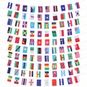 Декоративные флаги 100 стран. Национальные флаги на верёвке.