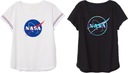 XS (34) Tričko NASA biele dámske kr Značka EplusM