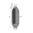 HYDROАКУМУЛЯТОР АКУМУЛЯТОР HYDROPNEUMATYCZNY ACS 2.5 POJEMNOSC: 2,5L  фото 4