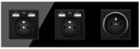 USB РОЗЕТКА СТЕКЛЯННАЯ РОЗЕТКА ТРОЙНАЯ С 4 USB 2.1A